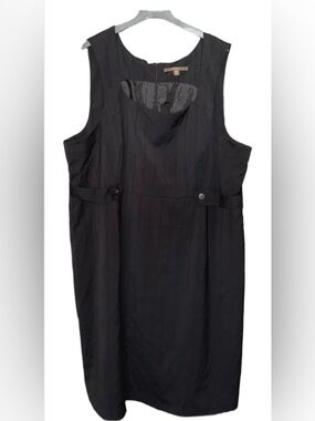Merona Plus Size Women’s Classic Black Sleeveless Shift Dress size 26W pre-owned